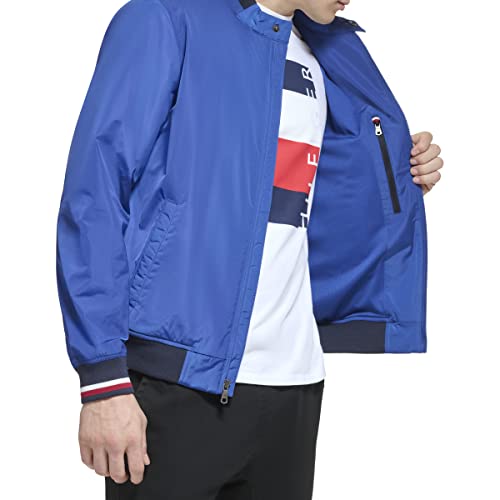 Image of Tommy Hilfiger Men's Lightweight Varsity Rib Knit Bomber Jacket