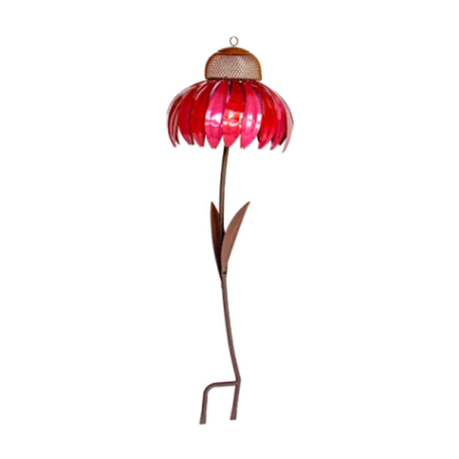 NEWFT Outdoor Bird Feeder Red Hummingbird Feeders Coneflower Easy Garden Yard Large Flower Ornaments