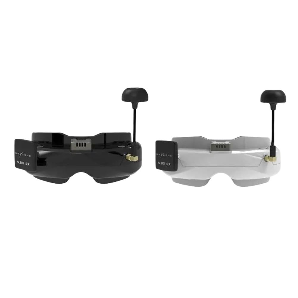 Per SKYZONE per occhiali FPV SKY02O - OLED 640x400 29° FOV, 5.8G 48CH SteadyView, DVR 64GB/Head Tracker per drone RC(SKY02O White)