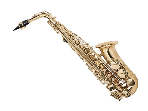Eb Alto Saxophone Gold Lacquer Finish, Pad Saver, Neck Strap, Hard Case (609436)
