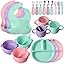 Pink, Purple, Mint Green