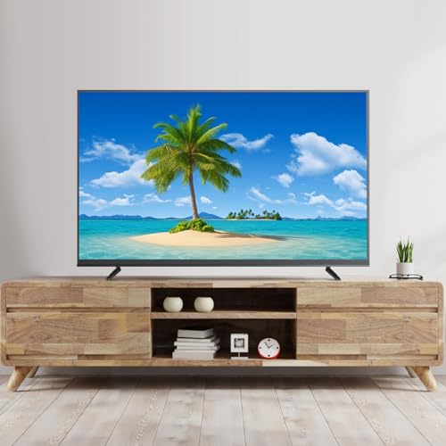 Meuble TV angle et salon optimisé grâce au support écran plat - 4