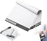 100 Stück 381x483mm 14.5'' x 19'' Versandbeutel Plastik Versandtaschen, Professionelle Versandtaschen aus Plastik mit blickdichtem Selbstklebeverschluss Paket Bag Kunststoff Mailing Taschen