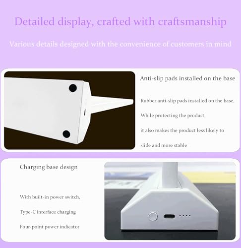 Porte-menu rechargeable LED double face avec base pour table et comptoir - 3