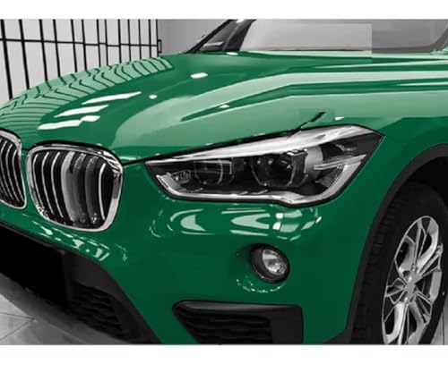 Image of Dark Green Glossy Car Wrap Vinyl Car Wrap, Bubble Free Self Adhesive Car Vinyl Wrapping Sheet for Cars and Motorbikes (24 x 62 inch)