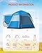 SUV Tent for Camping, Easy Set Up Tent Pop Up 6 Person Car Tailgate Tent with Rainfly for Travel Outdoor, Weather Resistant Waterproof PU3000mm, 2 in 1 Use 10FT(L) x8FT(W) x7.2FT(H)