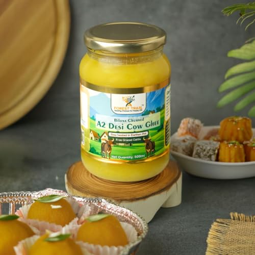 Image of Forest Traiil [Desi A2 Cow Ghee] Bilona Churned | Slow Heated in Earthen Pot | Gut Health Support | Fresh A2 Handmade Desi Cow Ghee | 500ml