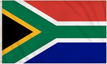 3ft x 5ft South African National Flag - 91cm x 152cm South Africa Day Flag, Black History Month, Football World Cup, Rugby, Olympics, Double Stitched Seams, 5ft x 3ft with Eyelets, Proclamation Day