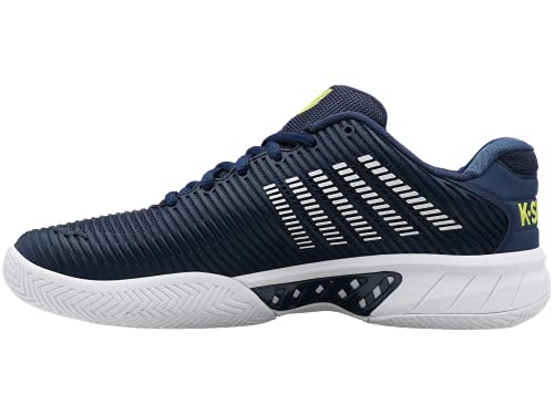 Image of K-Swiss Men's Hypercourt Express 2 Tennis Shoe, Moonlit Ocean /White /Love Bird, 10 M