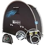 Diebstahlsichere Fahrradgarage für 2 Fahrräder | 3-Fach Sicherheit | Schwerer, abschließbarer Reißverschluss mit Schlossösen | Fahrradschuppen | Fahrradgarage Wetterfest | Ideal auch für 1-2 E-Bikes