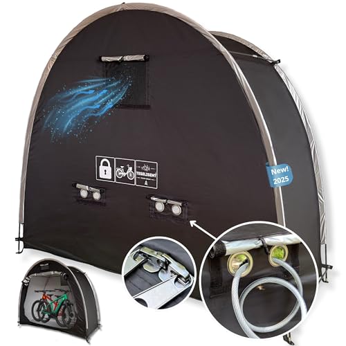 Anti-Theft Bike Storage Shed | Triple-Security Bike Tent: Rugged Lock-Ready...