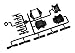 Kyosho ZX-5 FS Rear Bulkhead Set