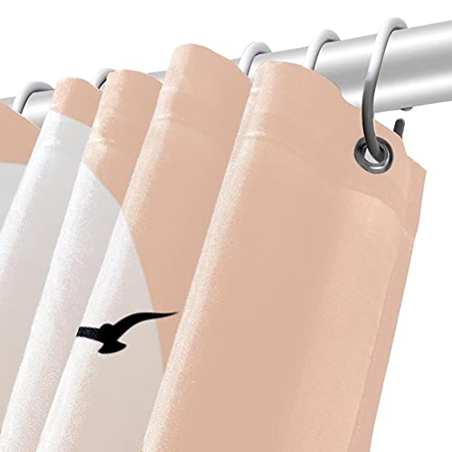 Rideau de douche anti éclaboussures loup rouge imperméable et lavable - 6