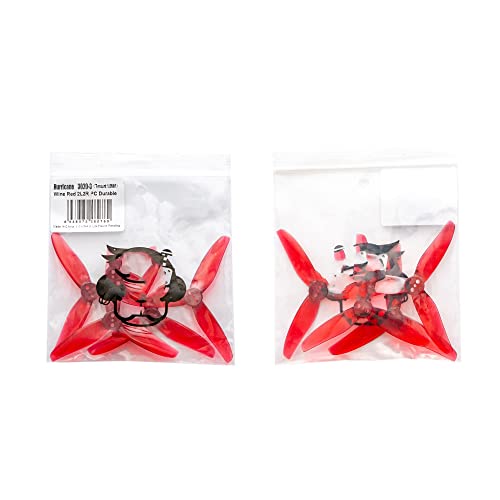 スタイル 3020 3X2X3 3 PC プロペラ 1.5 ミリメートル RC FPV レーシングフリースタイル 3 インチつまようじ Cinewhoop ダクトドローン DIY 互換性(2PAIRS RED)