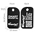 Dynotag® Smart Tag for Keys & Property | Sentry Series Solid Metal Web Enabled Keychain + Keyring with DynoIQ™ & Lifetime Recovery Service (Midnight Black)
