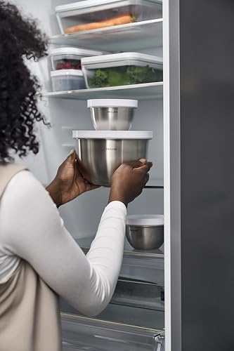 Image of ZWILLING Z1030-858 Fresh & Save Vacuum Storage Bowl, M, 7.1 inches (18 cm), Stainless Steel, Bowl, Airtight Lid, Vacuum Storage Container