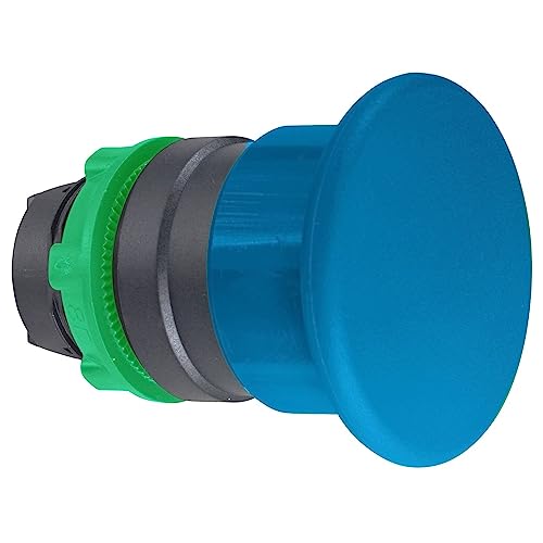 Image of Schneider Electric ZB5AC6 Mushroom Pushbutton 40mm Dia, Mushroom 60Mm Spring Ret Blu