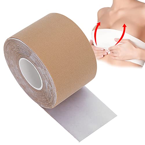 Couvre-mamelons de lifting des seins Ruban de lifting des seins pour Lift & Fashion Imperméable, résistant à la transpiration, invisible sous les vêtements Beige(color) Cover