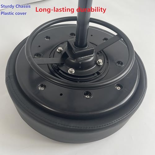 Image of 16''Wide seat Upgrade,4''Thick,Medical-Grade Leather,Heavy Duty Rolling Stool With Wheels 500lb Capacity, Upgrade Oversized Height Adjust Ring Easy to Reach ,For lab Doctor Massage Medical