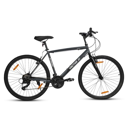 Image of 91 Athens Cycle, 26 inch tire Size with Steel Frame, 21 Speed Gear with disc Brake and Front Suspension, Grey, 1
