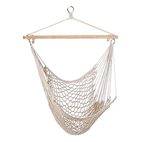 DYCUN - Hamaca redonda de estilo nórdico, para exteriores, para dormitorio de interior, para niños y adultos, seguridad individual, A 130 x 100 cm