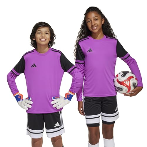 Adidas Unisex Kids SQUADRA25 Goalkeeper Jersey Long Sleeve Kids, Flash pink/Black, 5-6 Years