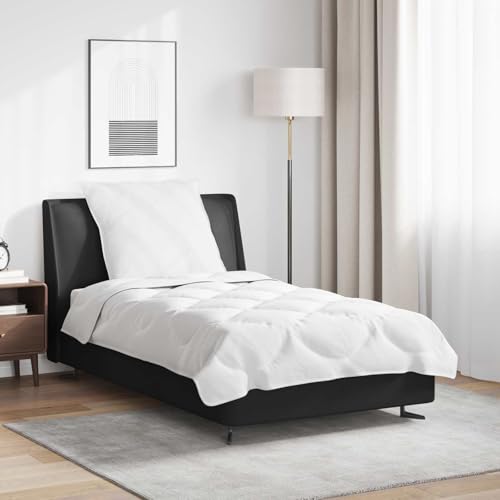 Nqyjm Juego de edredones con almohada 2 piezas microfibra blanca para cama, dormitorio, apartamento LH9086733