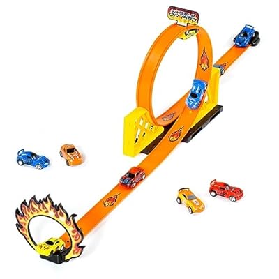 M MOLTO - MOLTO | Pista de Coches Ultimate con Looping y un Coche | Looping Track 360 Grados | Parking de Juguete | Juguetes Educativos para el Desarrollo de Niños | A Partir de 3 Años