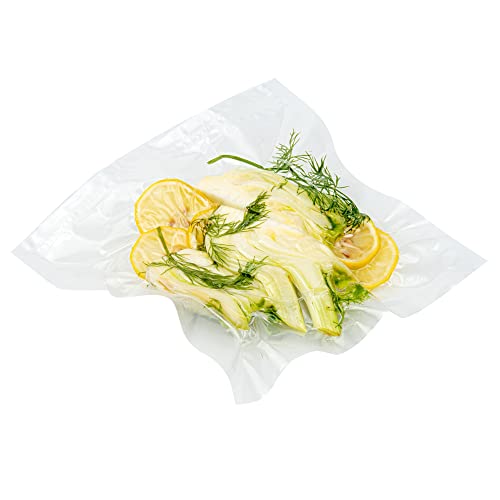 Restaurantware Fresh Hero 10 x 10 Inch Vacuum Sealer Bags 100 Food Storage Bags - 3 mil Thick Microwavable Clear Plastic Sous Vide Bags Freezable For Storing Food Or Sous Vide Cooking