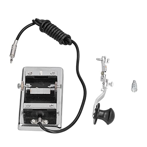Fishawk K4 Short Wave Radio Morse Code Key, CW Telegraph Hand Key Shortwave Radio Straight Key Teaching Aids Learning Morse Heavy Key Machines for Beginners DIY - Image 3