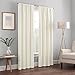 Eclipse Kendall Blackout Thermal Curtain Panel,Ivory,63-Inch, Single Panel Only