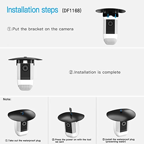 Holaca Sun Rain Shade Camera Cover For Spotlight Camera Pro, Camera Shield Protective For Resistant Uv, Easy To Install #TOP3