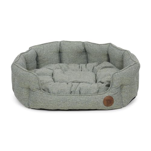 Panier ovale pour chien Petface XL avec coussin amovible chevron