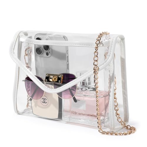 Bucosd Clear Purse for Women Stadium Approved, Clear Crossbody Bag