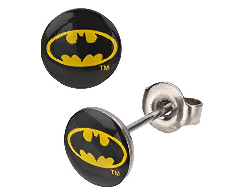 DC Comics Batman Logo Stud Earrings