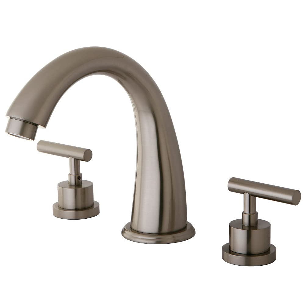 KS2368CML Manhattan mélangeur de baignoire romaine en nickel brossé pour salle de bain élégante