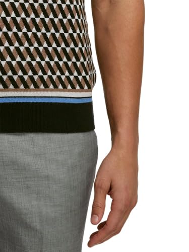 Paul Fredrick Men's Cotton Button Front Camp Collar Sweater4