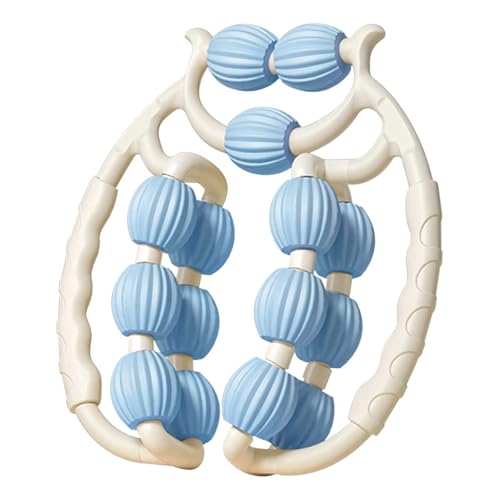 Cellulite Roller, Lipödem Massagegerät Beine, Massageroller Beine, Waden Oberschenkel Massagegerät, Ringroller Bein, Circular Leg Clamp, Kreisförmige Beinklemme, Beinklemme Massage (Blau)