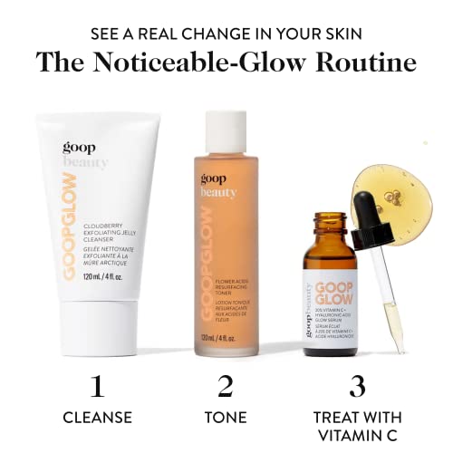 Goop Beauty 20% Vitamin C + Hyaluronic Acid Serum | Hydrating Serum To Improve Tone & Texture | L-Ascorbic Acid & Hyaluronic Acid | 1 Fl Oz | Firming & Brightening Serum | Paraben And Silicone Free #TOP4