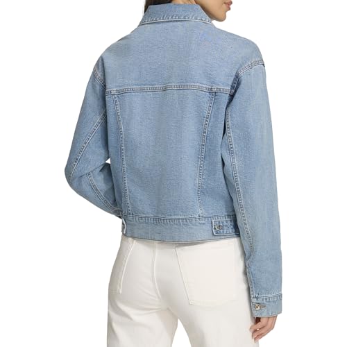 DKNY Women's Lightweight Cotton Stretch Jean Jacket4