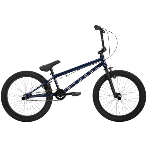 Symbol Freestyle BMX-Fahrrad, 20 Zoll, Marineblau, Blau, 46