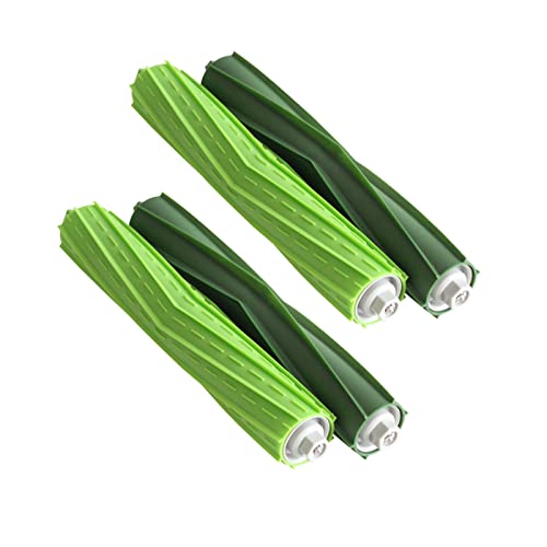 PELLYDA Rubber Roller Brushes, Replacement Parts for irobot Roomba i,e&j Series,i3 i3+ i4 i6 i6+ i7 i7+ i8 i8+ E5 E6 E7 Vacuum Cleaner(2 Set Multi-Surface Rubber Brushes)