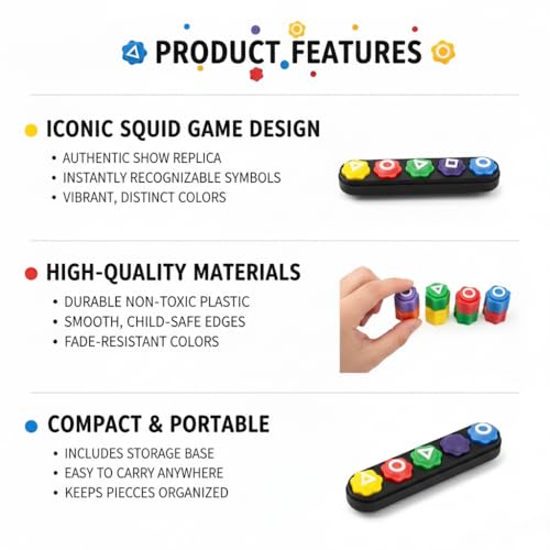 Vazcan® Juego del Calamar Gonggi – Set de 5 Dados Coreanos con Estuche | Juego Tradicional Coreano para Niños y Adultos | Mini Juego de Mesa Portátil - imagen 6