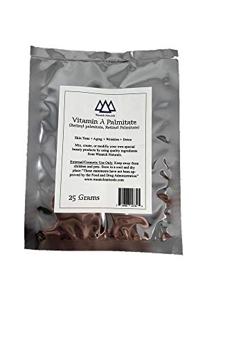 Vitamin A Palmitate Retinyl Retinol Powder 25 Grams Wasatch Naturals