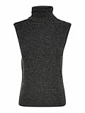 Strickpullunder ohne Ärmel ONLY Damen ONLPARIS Life ROLL Vest KNT N Pullover, Dark Grey Melange, S