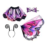 Conjunto genérico de disfraz de mariposa, elemento de escena inmersivo, falda tutu niña para niño, para 3-12 años, fiestas, carnaval, disfraz de fiesta de cumpleaños, disfraces de fotografía