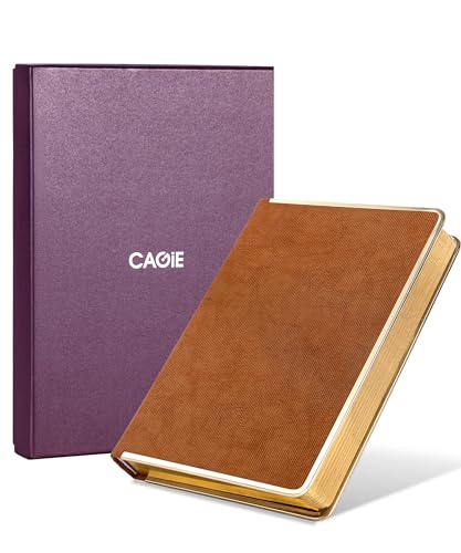 CAGIE Elegant Gold-Edged Journal for Women...