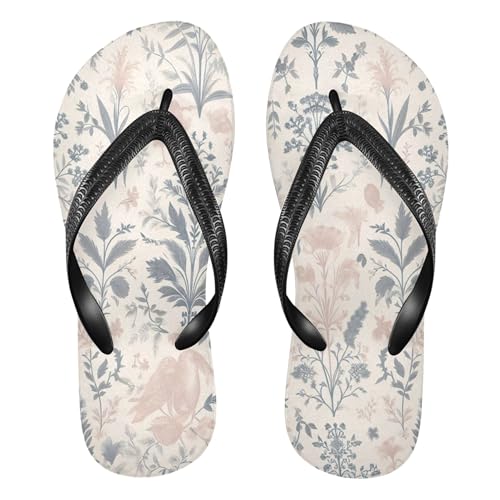 Burbuja Minimal Pattern Flip Flops for Women Men, Soft Thong Sandals Rubber Slippers for Pool Beach Essentials