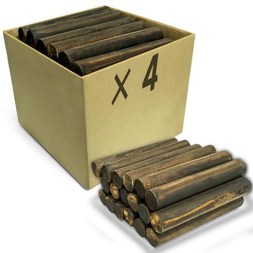 Wood Garden Fence, Natural Wooden Solid Log Edging Border Decorative for Flower Bed Barriers and...