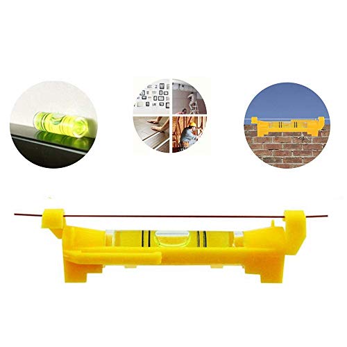 Image of 7 pcs Hanging Bubble Line Level for Building Trades, Engineering, Surveying, Metalworking and other Equipment Measure (Yellow - 7 Pack)